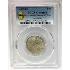 AUSTRALIA 1933 . ONE 1 SHILLING . GENUINE